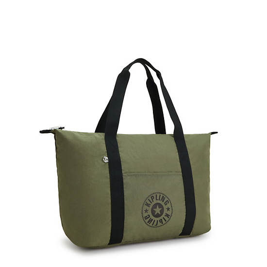 Sacs Fourre Tout Kipling Art Medium Lite Vert Olive | FR 1763EB